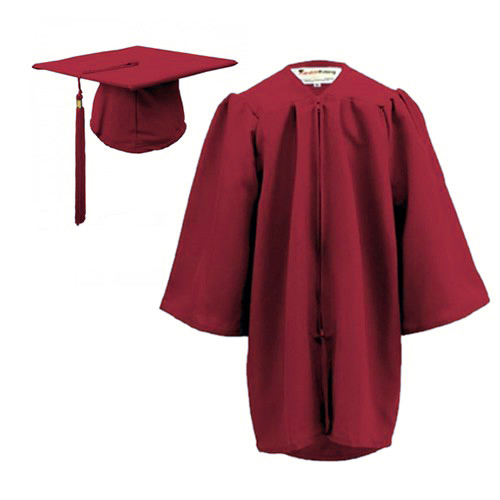 Children's Graduation Gown Sets in Matt Finish (3-6yrs)
