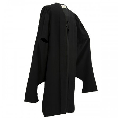 Master's Graduation Gown UK - Mid Range, Black