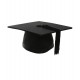 Black UK Mortarboard Hat Classic Range